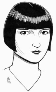 Portrait of Louise Brooks by Rick Geary