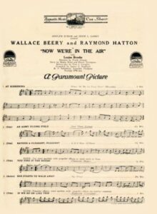 Now Were in the Air cue sheet