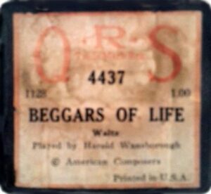 beggars of life piano roll