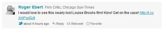 Roger Ebert tweet