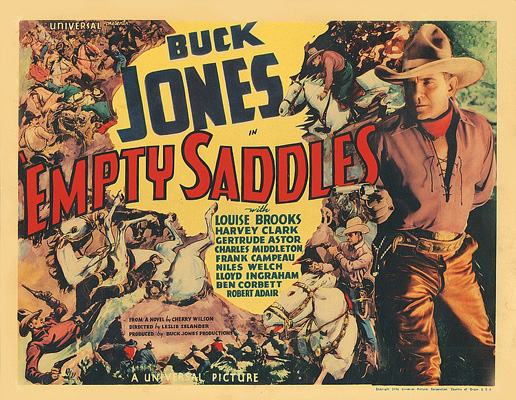empty saddles lobby card