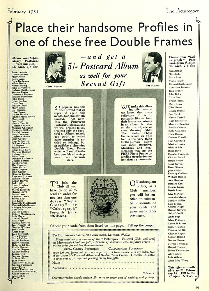 picturegoer 2-1931